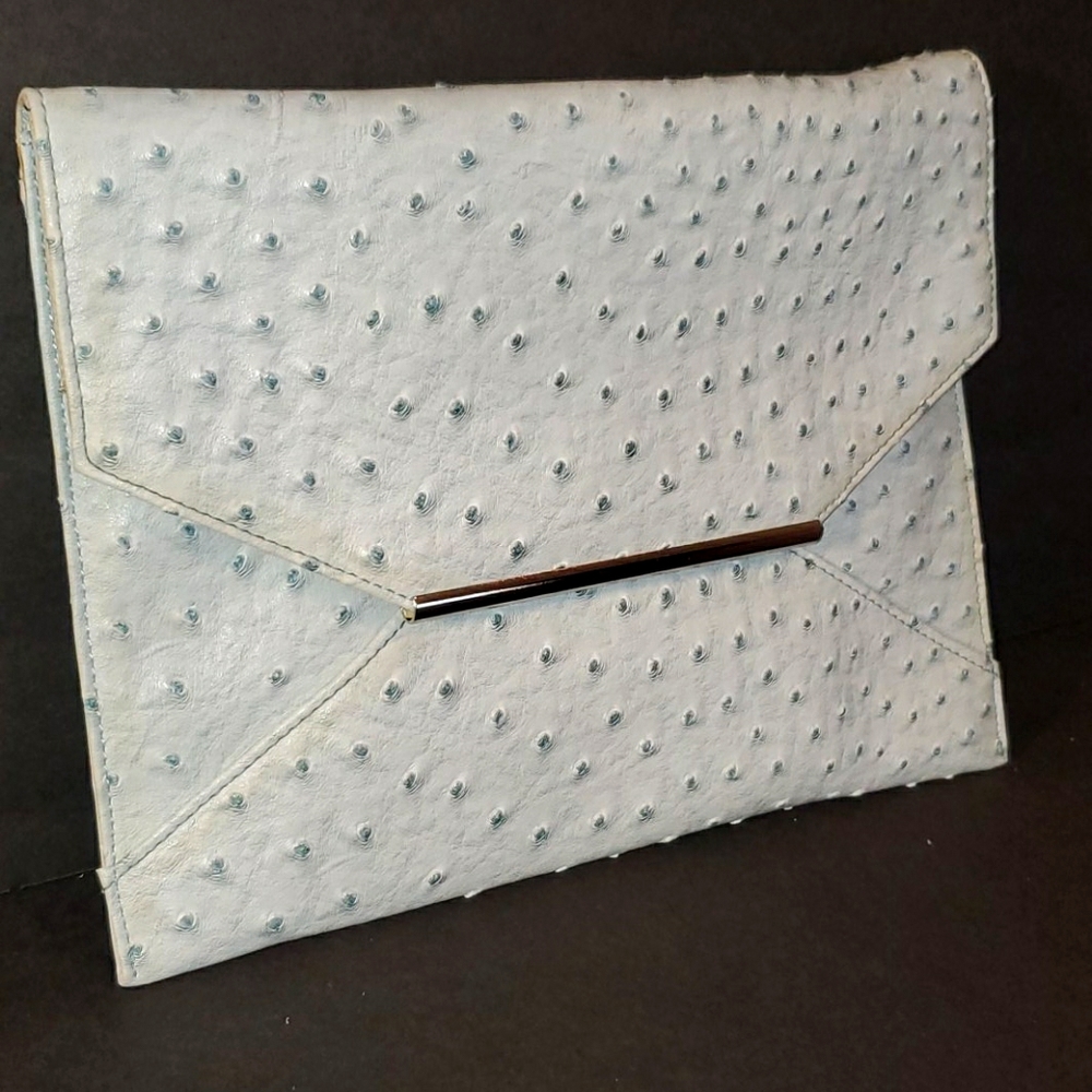 Clutch to shoulder bag light blue NWOT